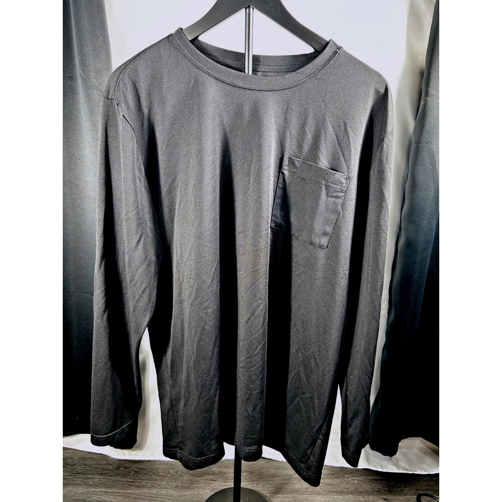Dickies Black Long Sleeve Pocket T Shirt Men's XL Workwear Casual Tee